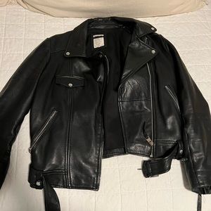 Zara faux leather jacket